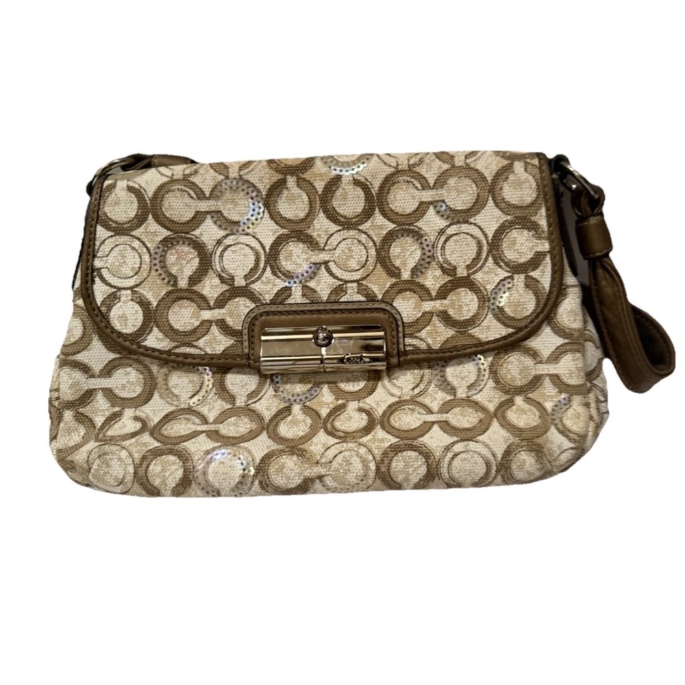 Coach Kristin Sequins Shoulder Bag
